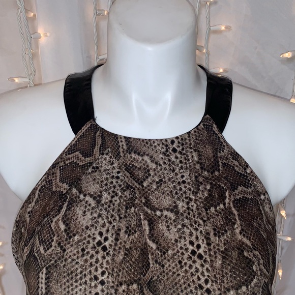 INC INTERNATIONAL CONCEPTS ⭐️ Sleeveless Snakeskin Print Dress - Picture 2 of 7